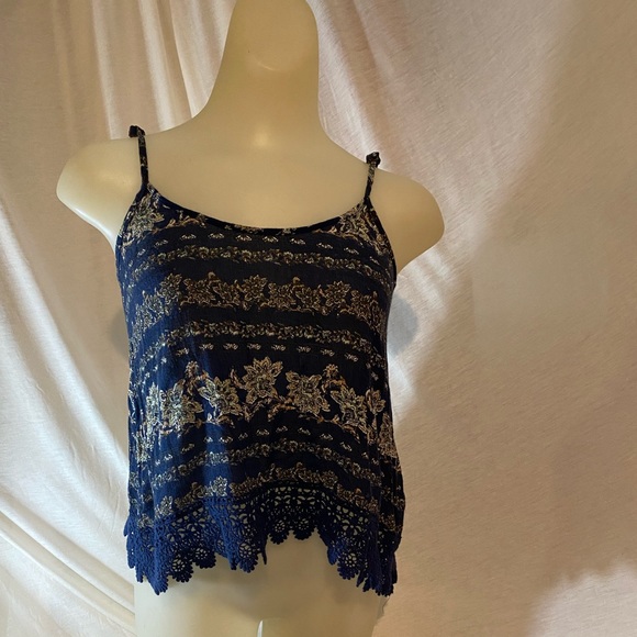 Forever 21 High Low Bohemian Tank Top - Picture 1 of 4